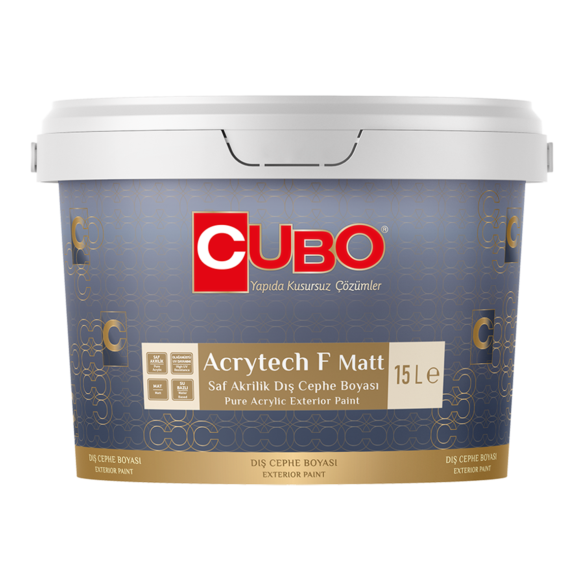 CUBO ACRYTECH F MATT DIŞ CEPHE BOYASI C BAZ 15 L
